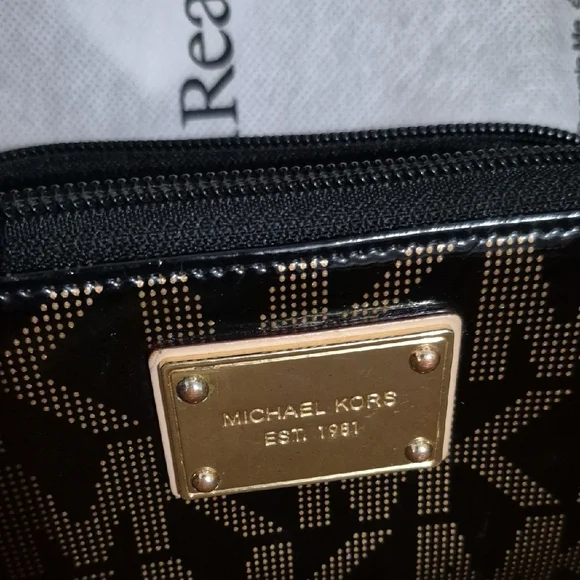 Michael Kors Black and Gold Wallet - Picture 3 of 4